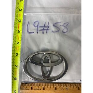 Toyota Chrome Oval Logo Emblem Badge Used